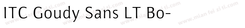 ITC Goudy Sans LT Bo字体转换